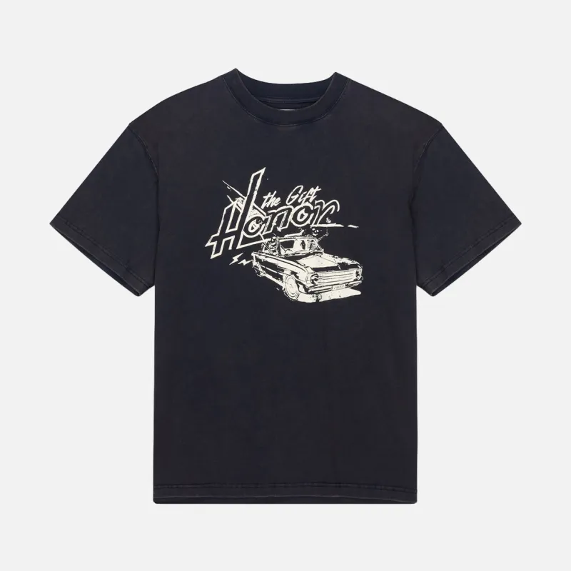 JOY RIDE TEE - BLACK made by Honor the Gift