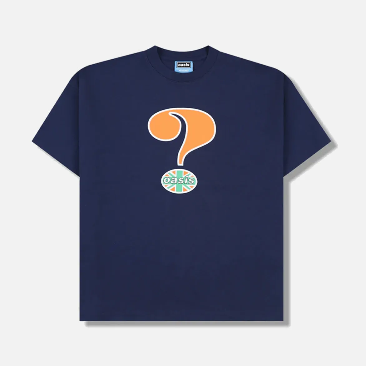 OASIS X PLEASURES QUESTION MARK T-SHIRT - NAVY sold by Lapstone & Hammer