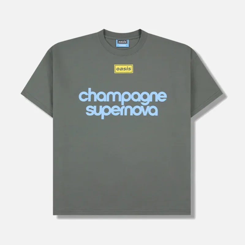 OASIS X PLEASURES NORDIQUE T-SHIRT - FADED BLACK made by Pleasures