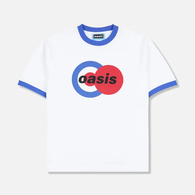 OASIS X PLEASURES 1996 RINGER SHIRT - WHITE made by Pleasures