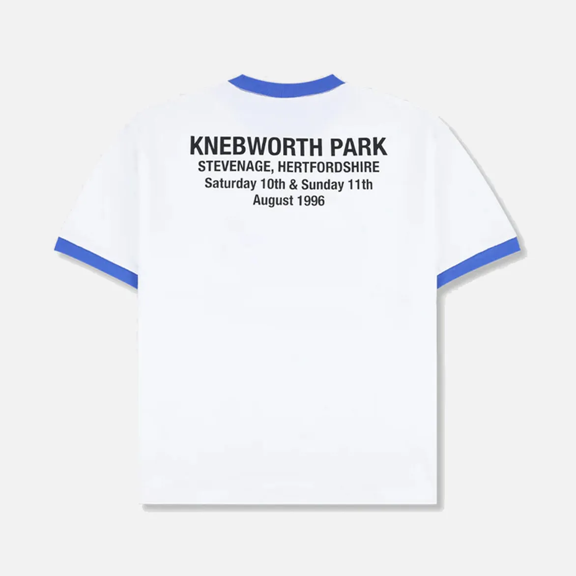 OASIS X PLEASURES 1996 RINGER SHIRT - WHITE sold by Lapstone & Hammer product image thumbnail 2