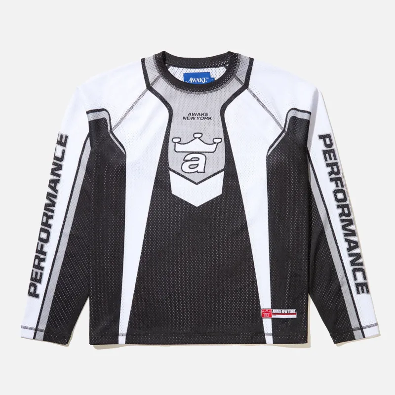 MESH RACER JERSEY - BLACK made by Awake