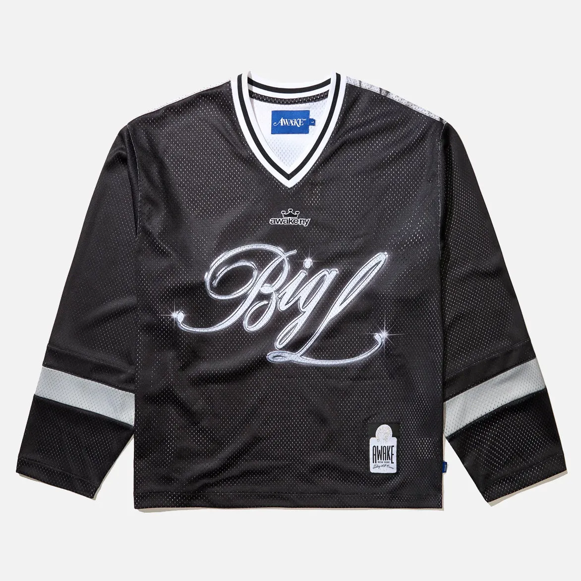 BIG L X AWAKE NY "THE BIG PICTURE" HOCKEY JERSEY - BLACK sold by Lapstone & Hammer