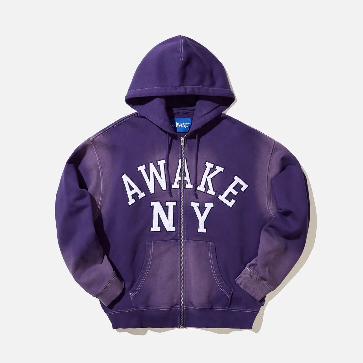 COLLEGIATE ARCH ZIP HOODIE - PURPLE sold by Lapstone & Hammer
