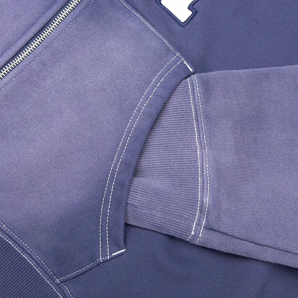 COLLEGIATE ARCH ZIP HOODIE - PURPLE sold by Lapstone & Hammer product image thumbnail 2