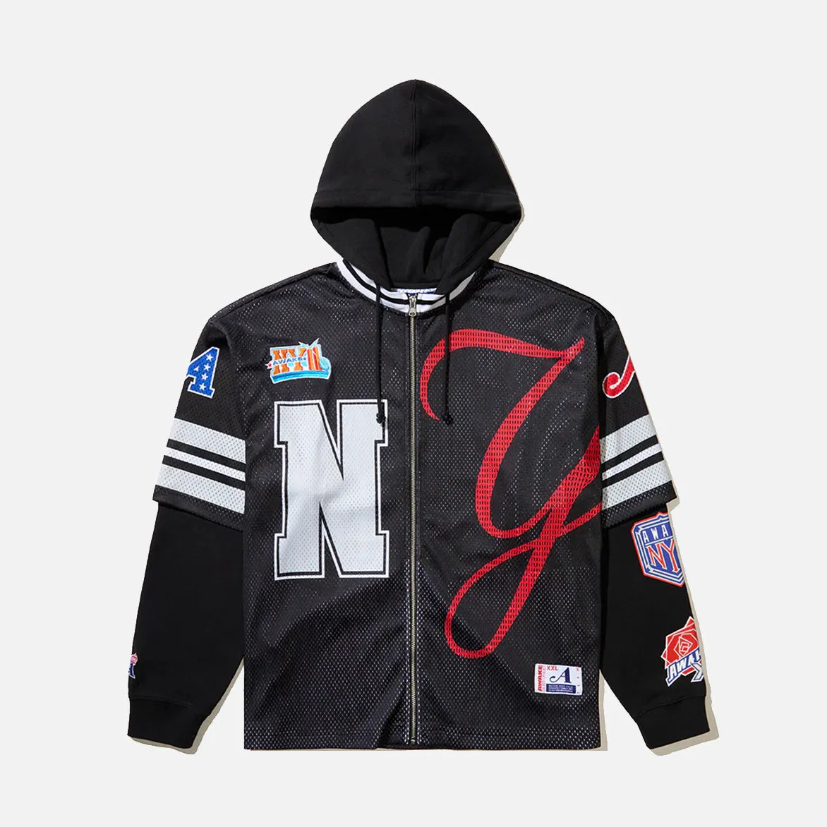 HEADCRACK CHAMPS JERSEY ZIP HODDIE - BLACK sold by Lapstone & Hammer