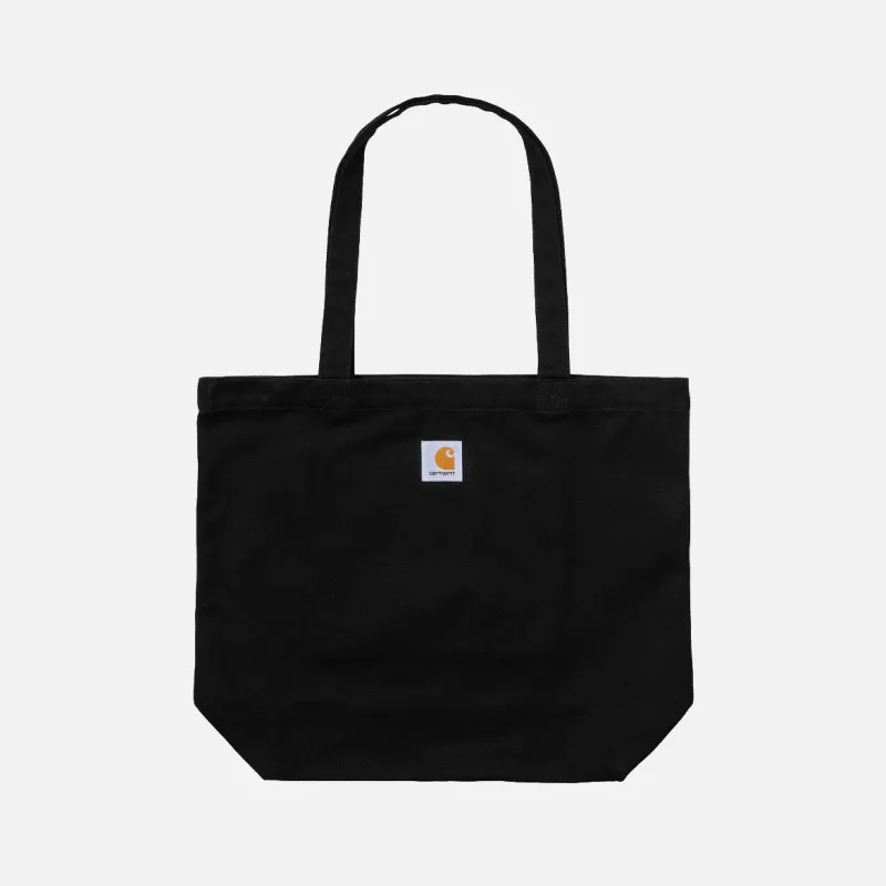 CANVAS GRAPHIC TOTE - BLACK SPOILED PRINT made by Carhartt WIP