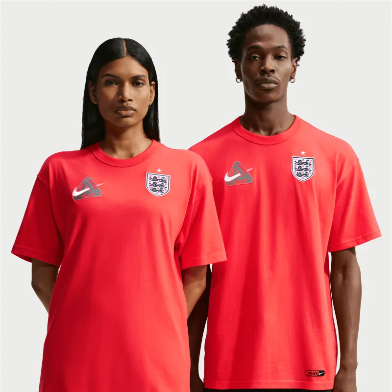 ENGLAND X PALACE X NIKE "X2" TEE - LIGHT CRIMSON made by Nike