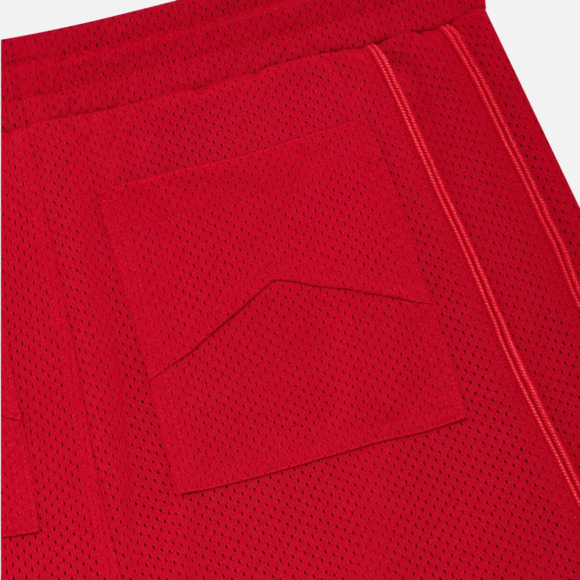 BAGGY MESH COLLEGIATE LOGO SHORTS - RED sold by Lapstone & Hammer product image thumbnail 4