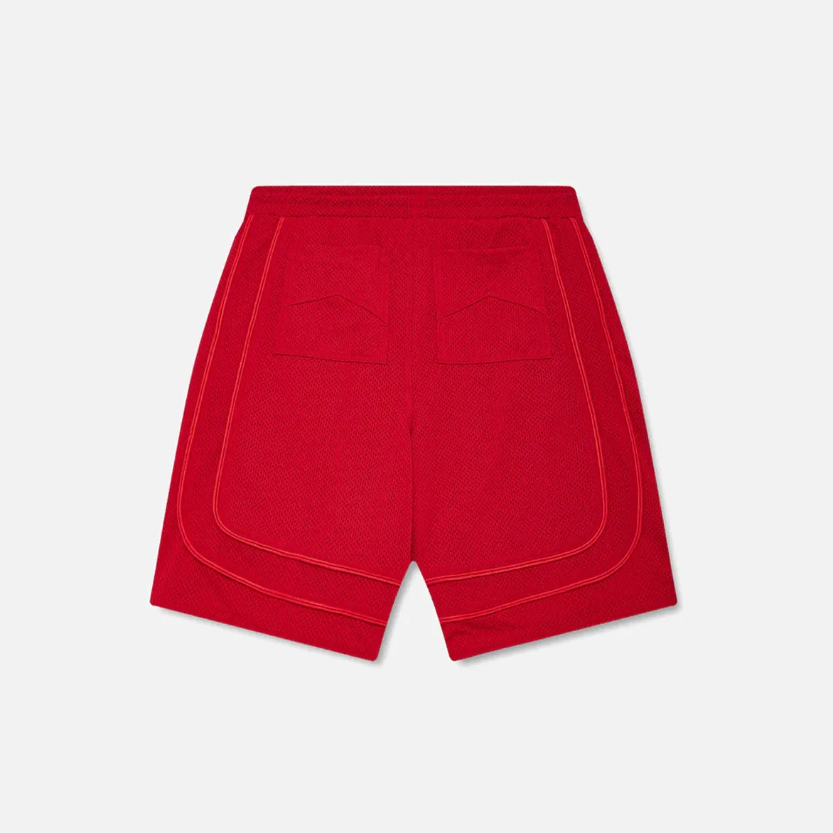 BAGGY MESH COLLEGIATE LOGO SHORTS - RED sold by Lapstone & Hammer product image thumbnail 2