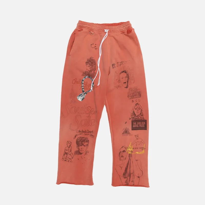 BELLA MCGOLDRICK x CHELSEAY HOTEL SWEATPANT - RED made by Lapstone & Hammer