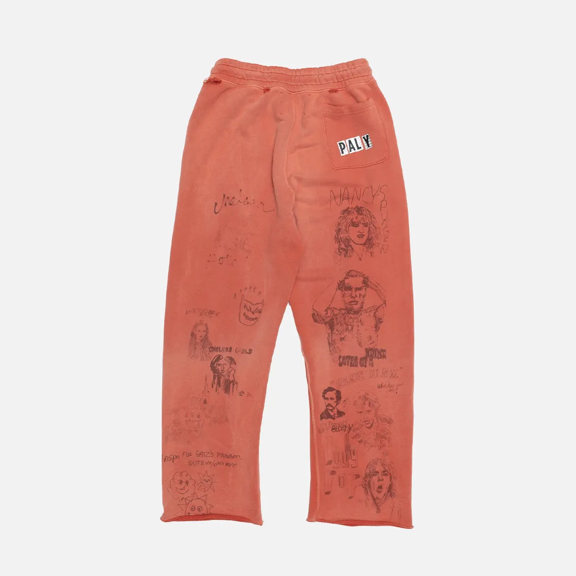 BELLA MCGOLDRICK x CHELSEAY HOTEL SWEATPANT - RED sold by Lapstone & Hammer product image thumbnail 2
