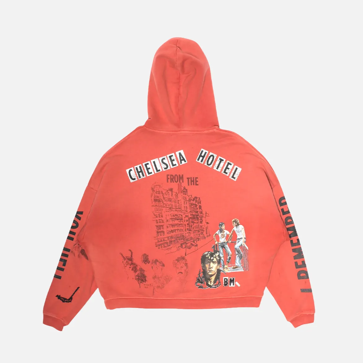 BELLA MCGOLDRICK X PALY CHELSEAY HOTEL HOODIE - RED sold by Lapstone & Hammer product image thumbnail 2