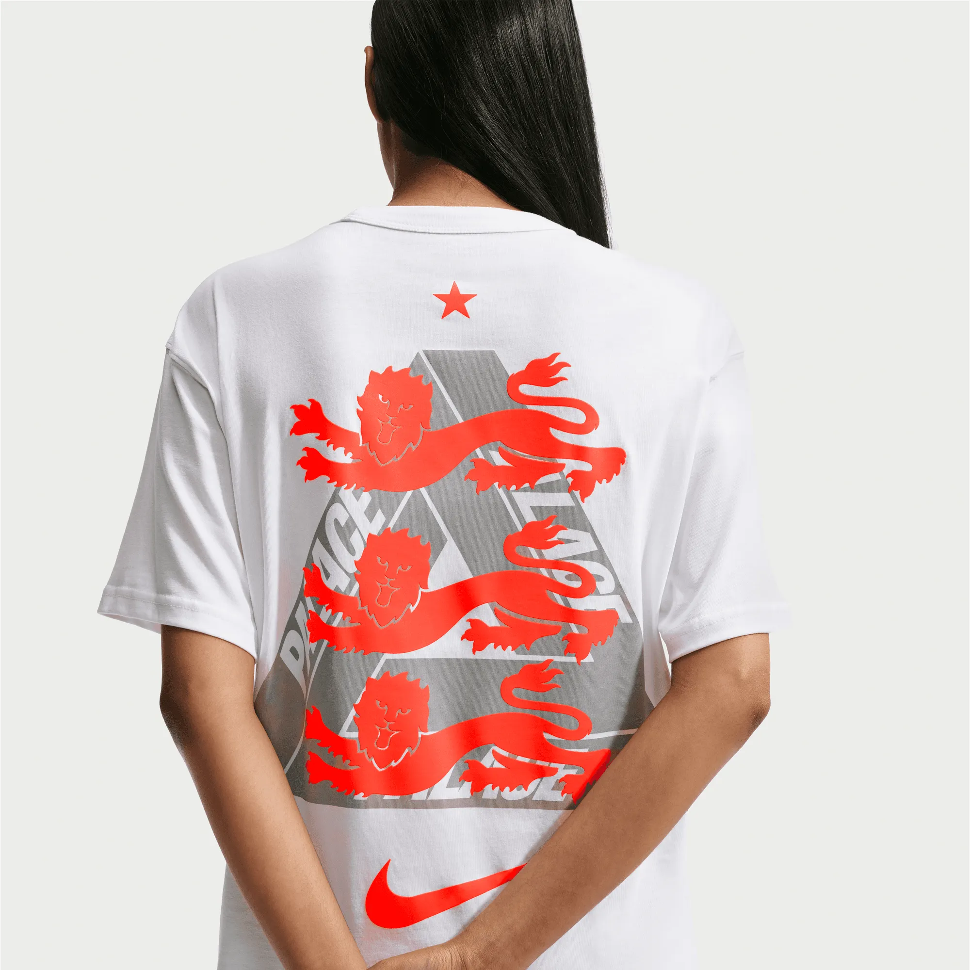 ENGLAND X PALACE X NIKE "X2" TEE - WHITE sold by Lapstone & Hammer product image thumbnail 3