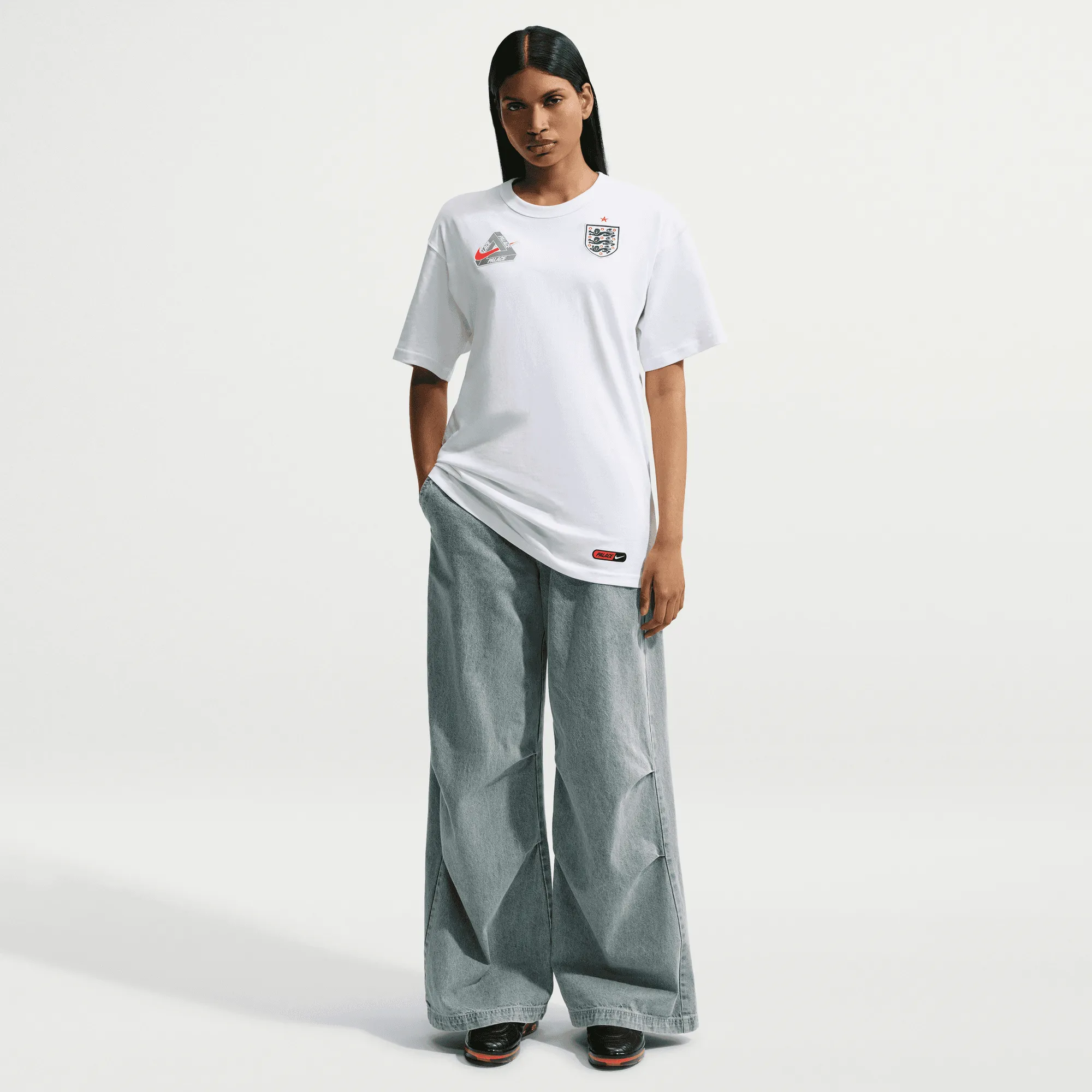 ENGLAND X PALACE X NIKE "X2" TEE - WHITE sold by Lapstone & Hammer product image thumbnail 4