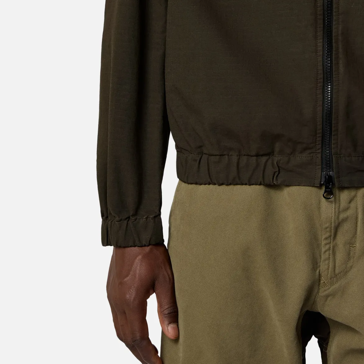 1200011 ORGANIC COTTON RIPSTOP HOODED OVERSHIRT - COAL GREY sold by Lapstone & Hammer product image thumbnail 4