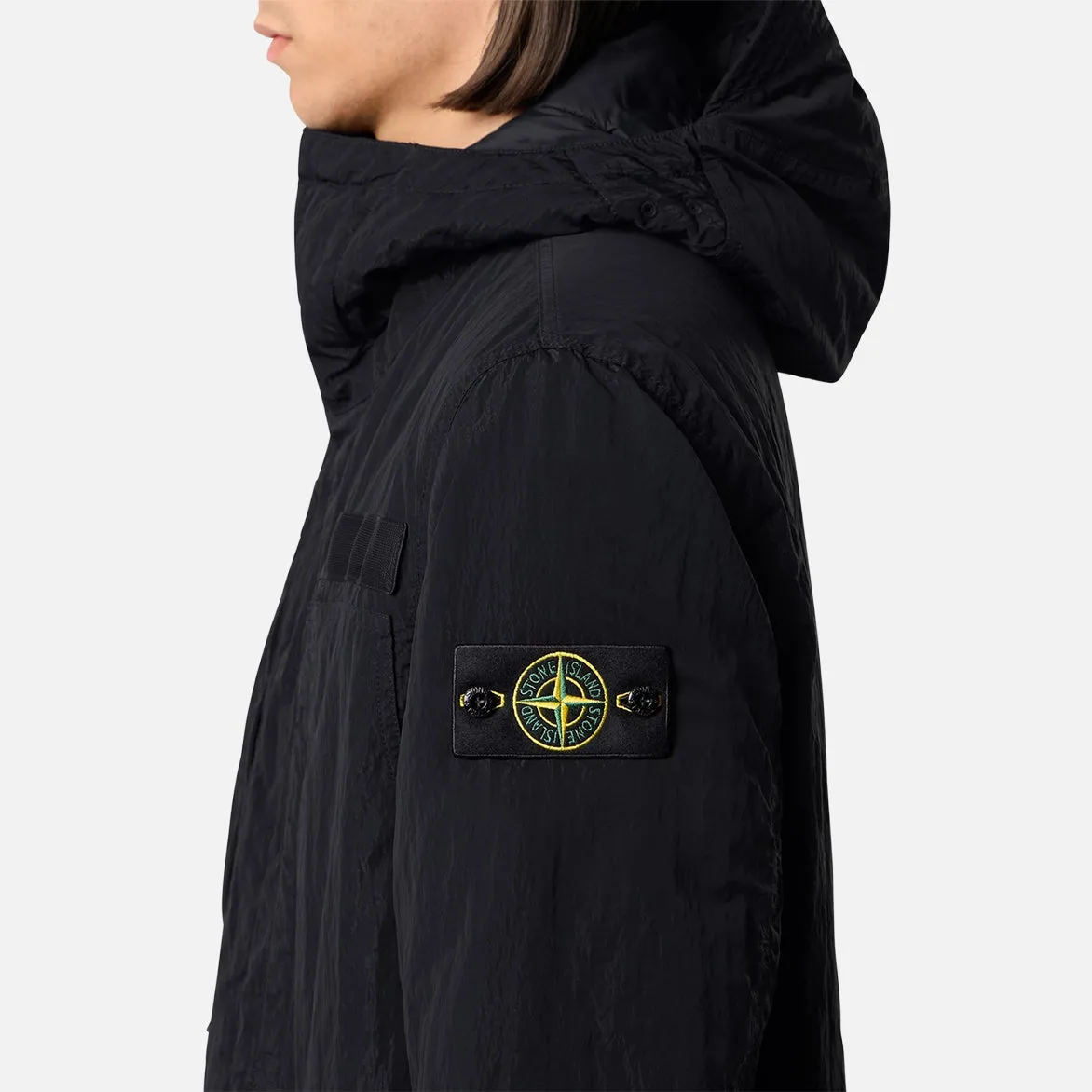 Q100007 WARP RIB NYLON-TC SHORT PARKA - BLACK sold by Lapstone & Hammer product image thumbnail 3