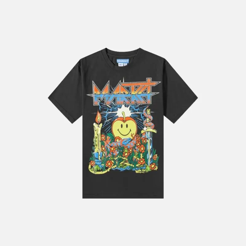 SMILEY DUNGEONS TEE - BLACK sold by Lapstone & Hammer
