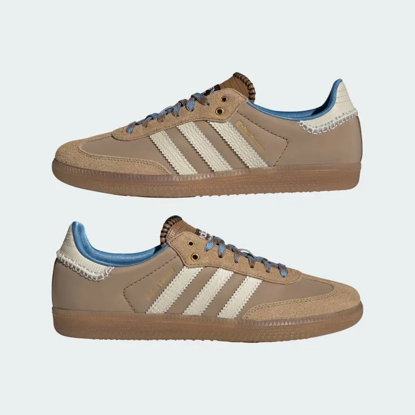 WALES BONNER X ADIDAS SAMBA - SUPPLIER COLOUR / WONDER WHITE - ASH BLUE sold by Lapstone & Hammer product image thumbnail 3