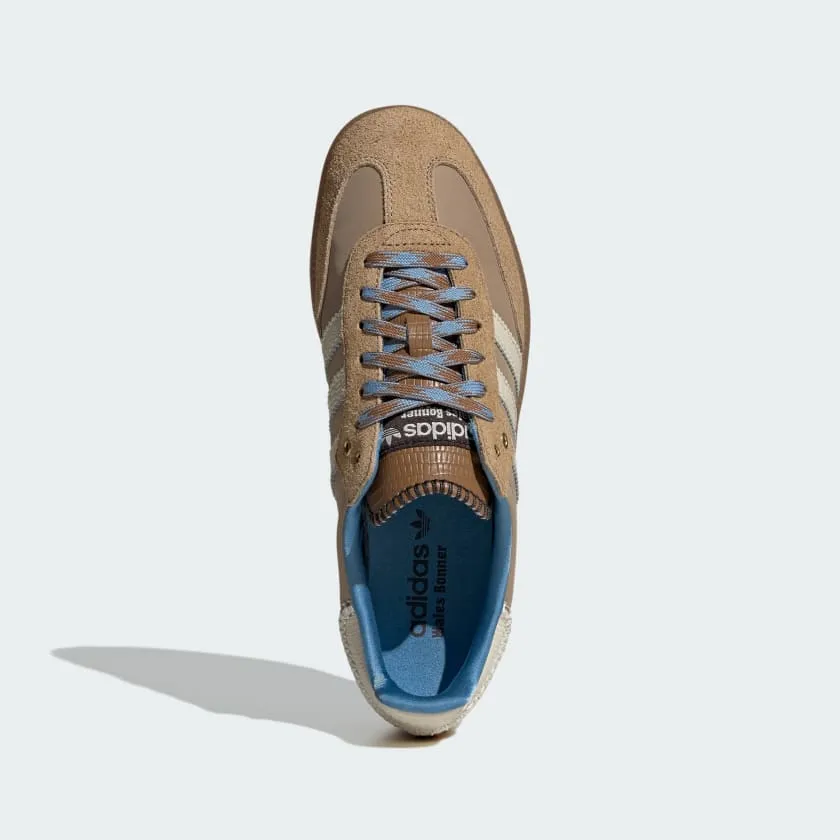 WALES BONNER X ADIDAS SAMBA - SUPPLIER COLOUR / WONDER WHITE - ASH BLUE sold by Lapstone & Hammer product image thumbnail 2
