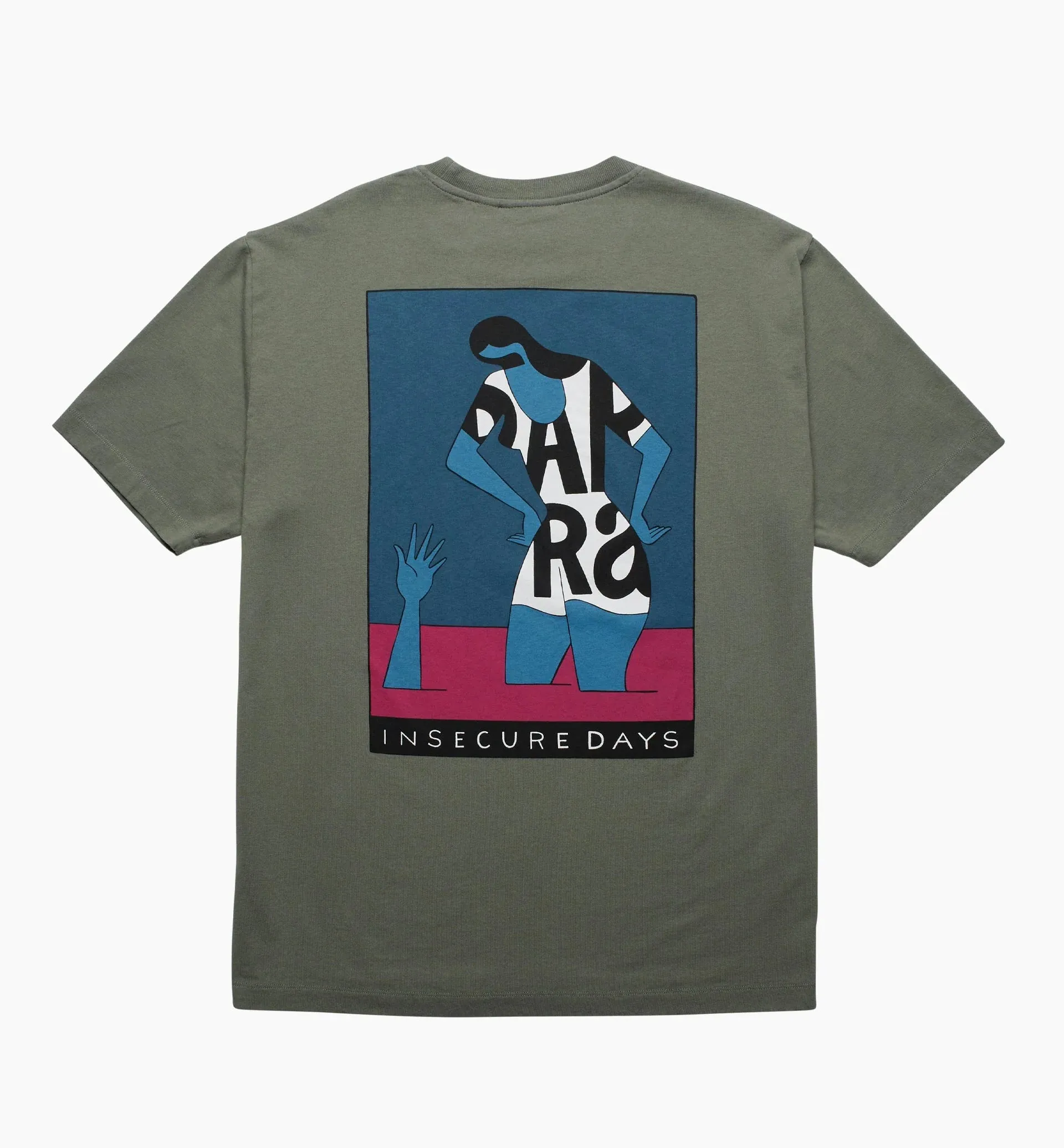 INSECURE DAYS TSHIRT - GREEN sold by Lapstone & Hammer product image thumbnail 2