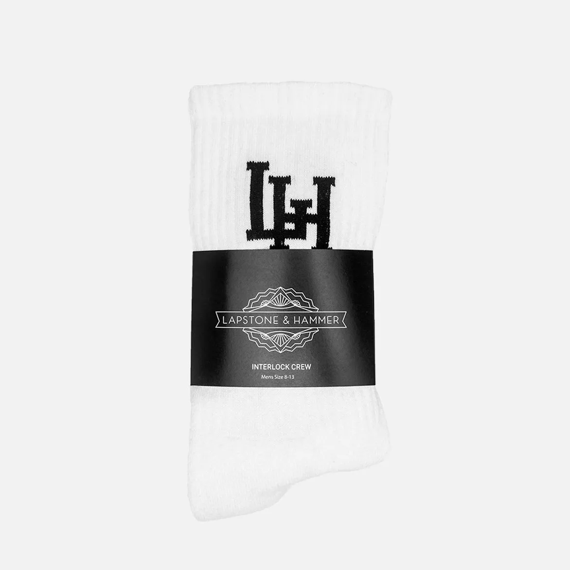 LH INTERLOCK SOCK - WHITE sold by Lapstone & Hammer product image thumbnail 2