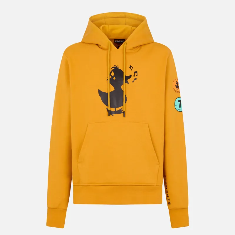 COMPOUND X SAVE THE DUCK "DUCK" HOODIE - YELLOW / BLACK sold by Lapstone & Hammer
