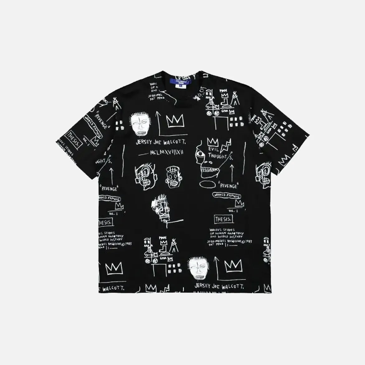 BASQUIAT TEE - BLACK sold by Lapstone & Hammer