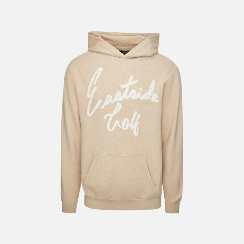 MERINO WOOL HOODED SWEATER - KHAKI sold by Lapstone & Hammer