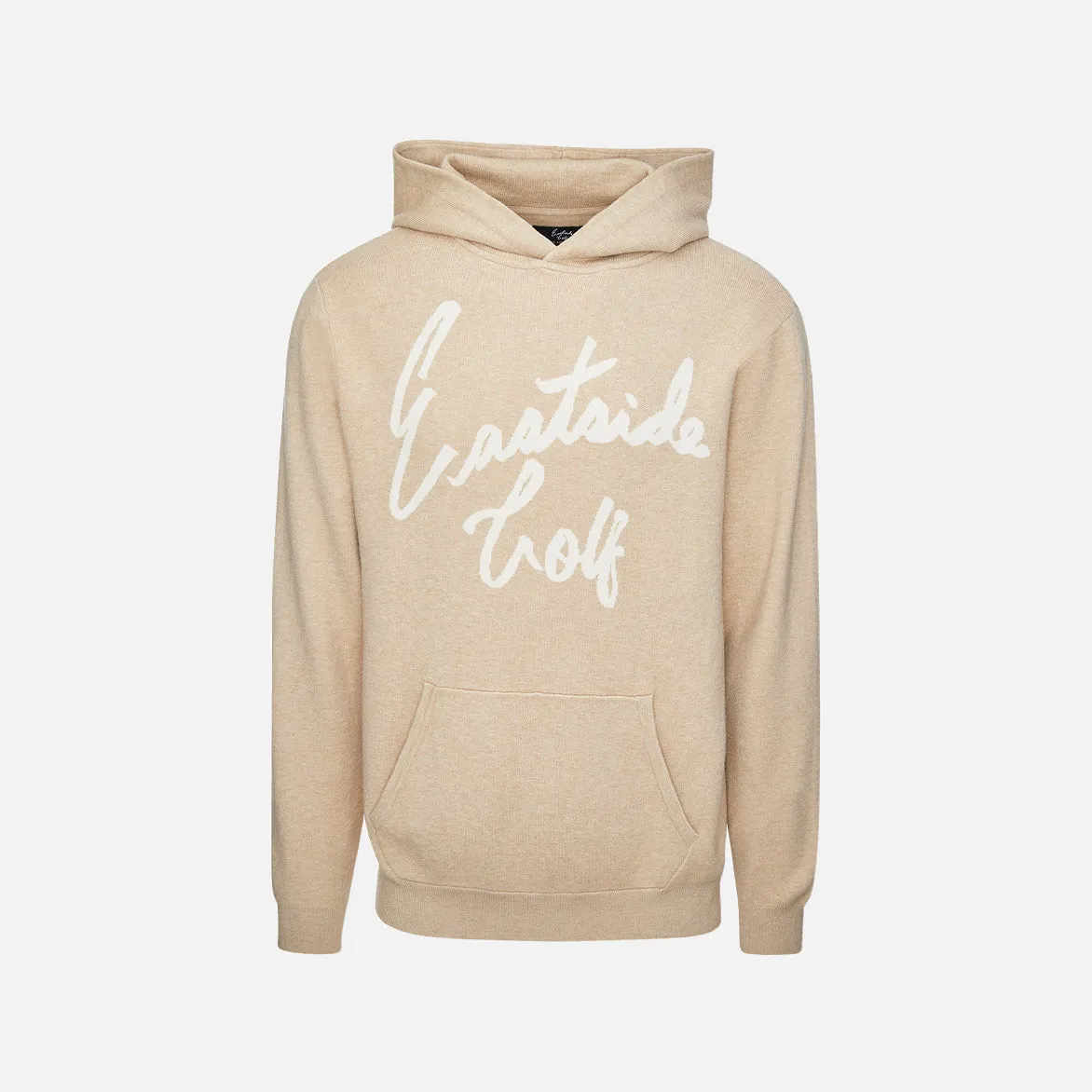 MERINO WOOL HOODED SWEATER - KHAKI sold by Lapstone & Hammer