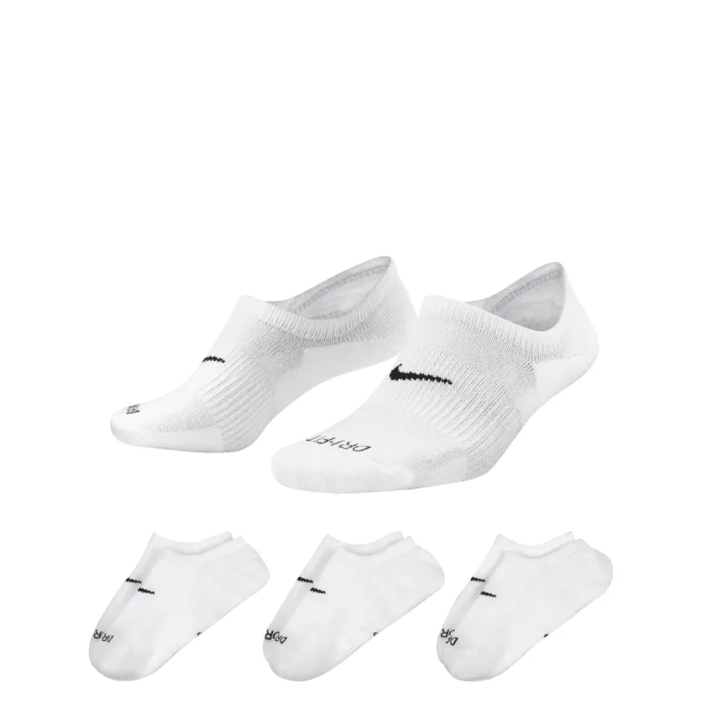 NIKE TRAINING FOOTIE SOCKS 3PACK - WHITE made by Nike