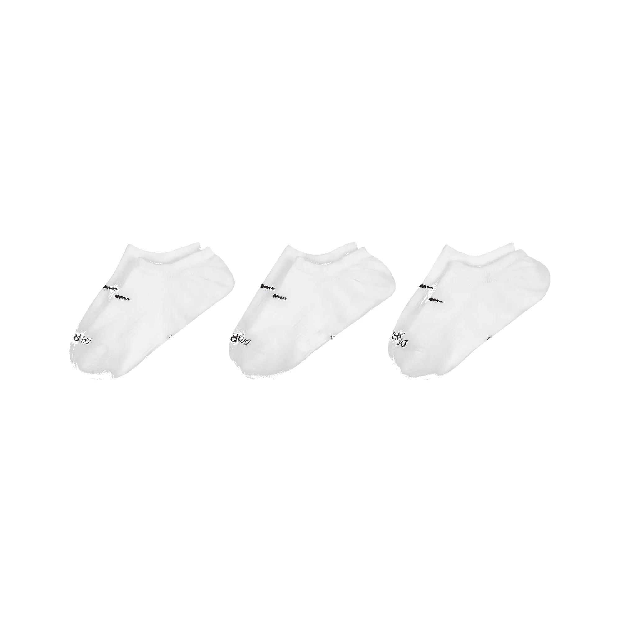 NIKE TRAINING FOOTIE SOCKS 3PACK - WHITE sold by Lapstone & Hammer product image thumbnail 2