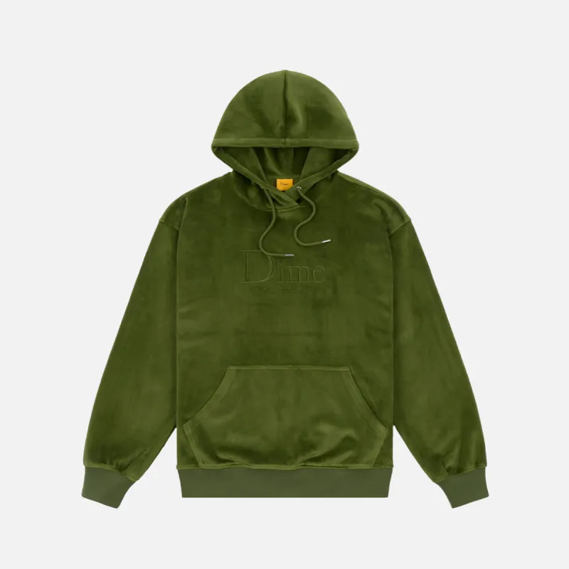 CLASSIC VELOUR HOODIE - GREEN sold by Lapstone & Hammer