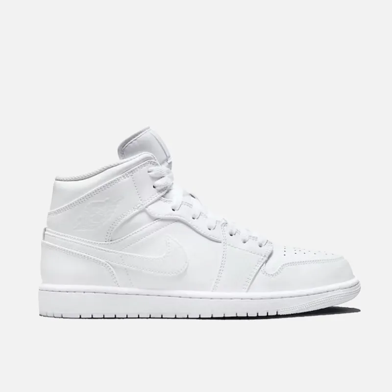 AIR JORDAN 1 MID - WHITE / WHITE sold by Lapstone & Hammer