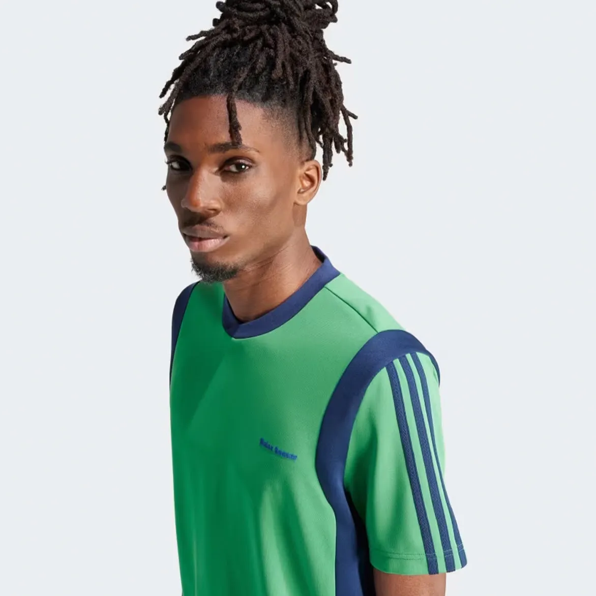 WALES BONNER X ADIDAS FTBL S/S SHIRT - VIVID GREEN sold by Lapstone & Hammer product image thumbnail 3