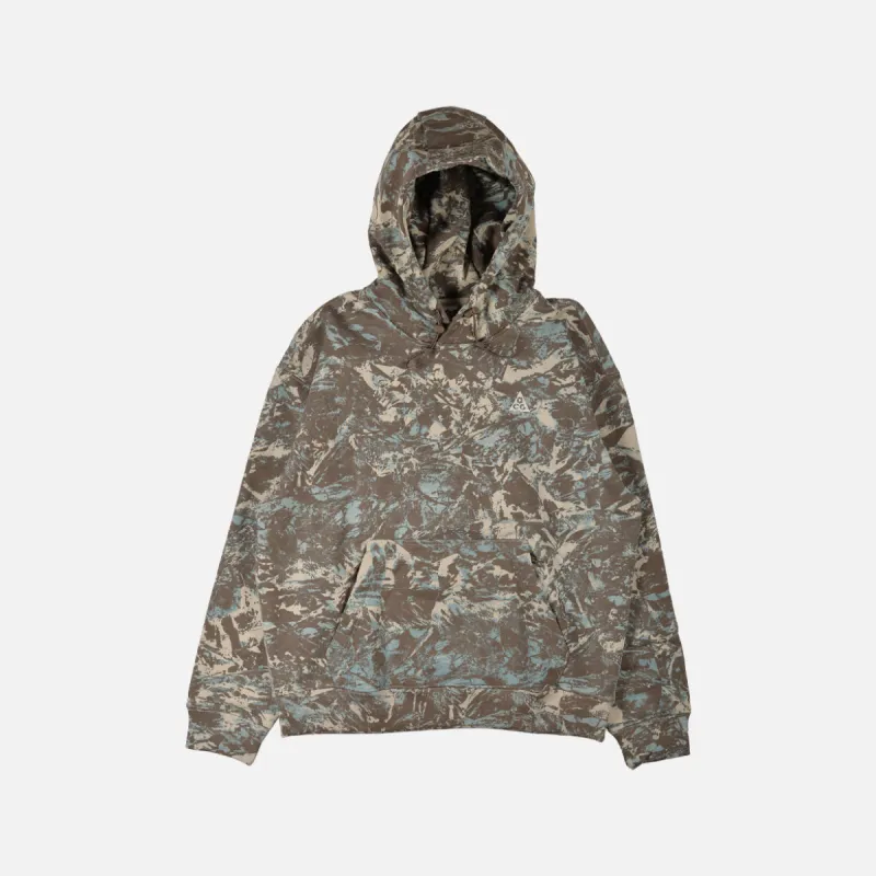 ACG THERMA-FIT ALLOVER PRINT HOODIE - LIGHT BONE / CAVE STONE / THUNDER BLUE sold by Lapstone & Hammer