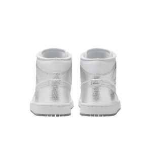 WMNS AIR JORDAN 1 MID SE "METALLIC SILVER" sold by Lapstone & Hammer