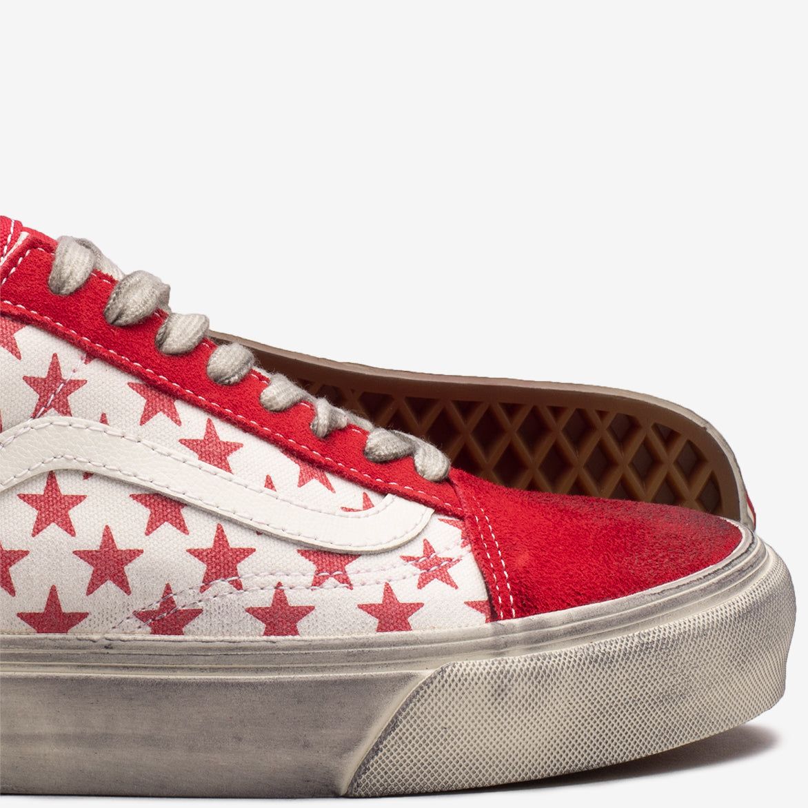 BIANCA CHANDON X VANS VAULT OLD SKOOL VLT LX - STRESSED RED / WHITE sold by Lapstone & Hammer product image thumbnail 4