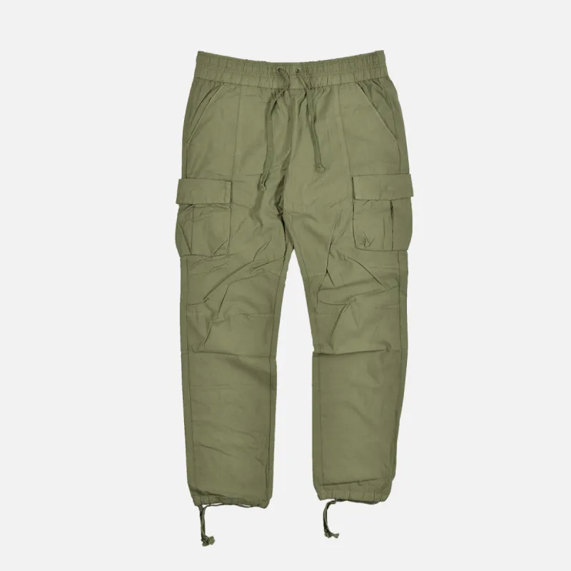 SATEEN CARGO PANTS - OLIVE sold by Lapstone & Hammer