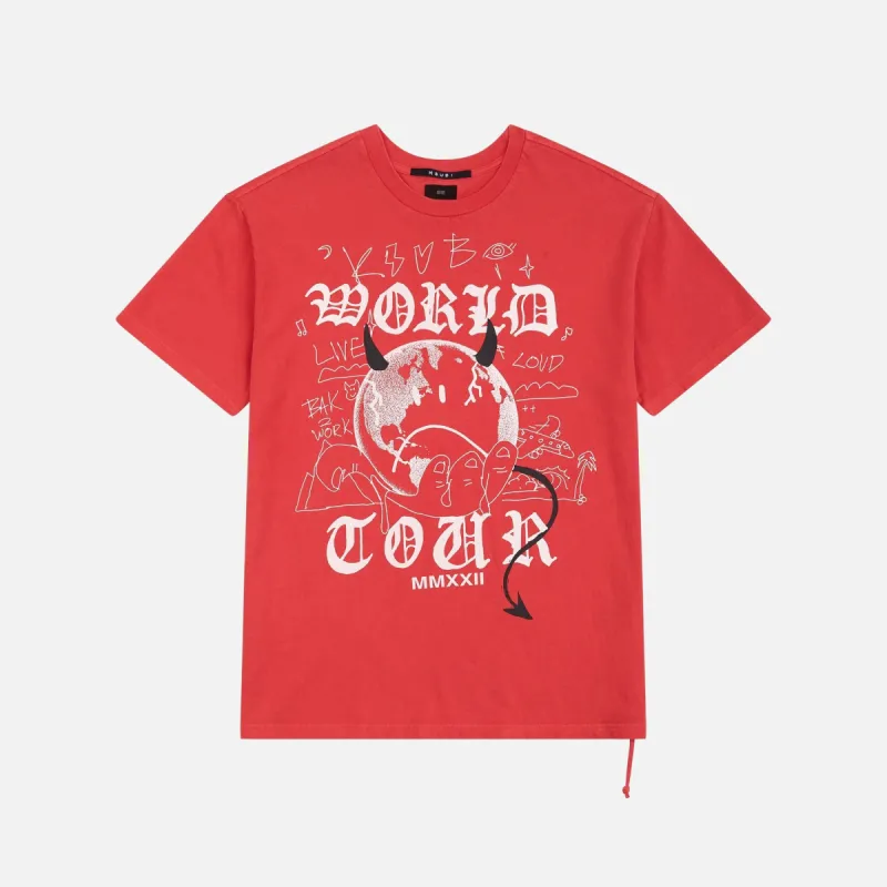 DEVIL BIGGIE SS TEE - CHILI sold by Lapstone & Hammer
