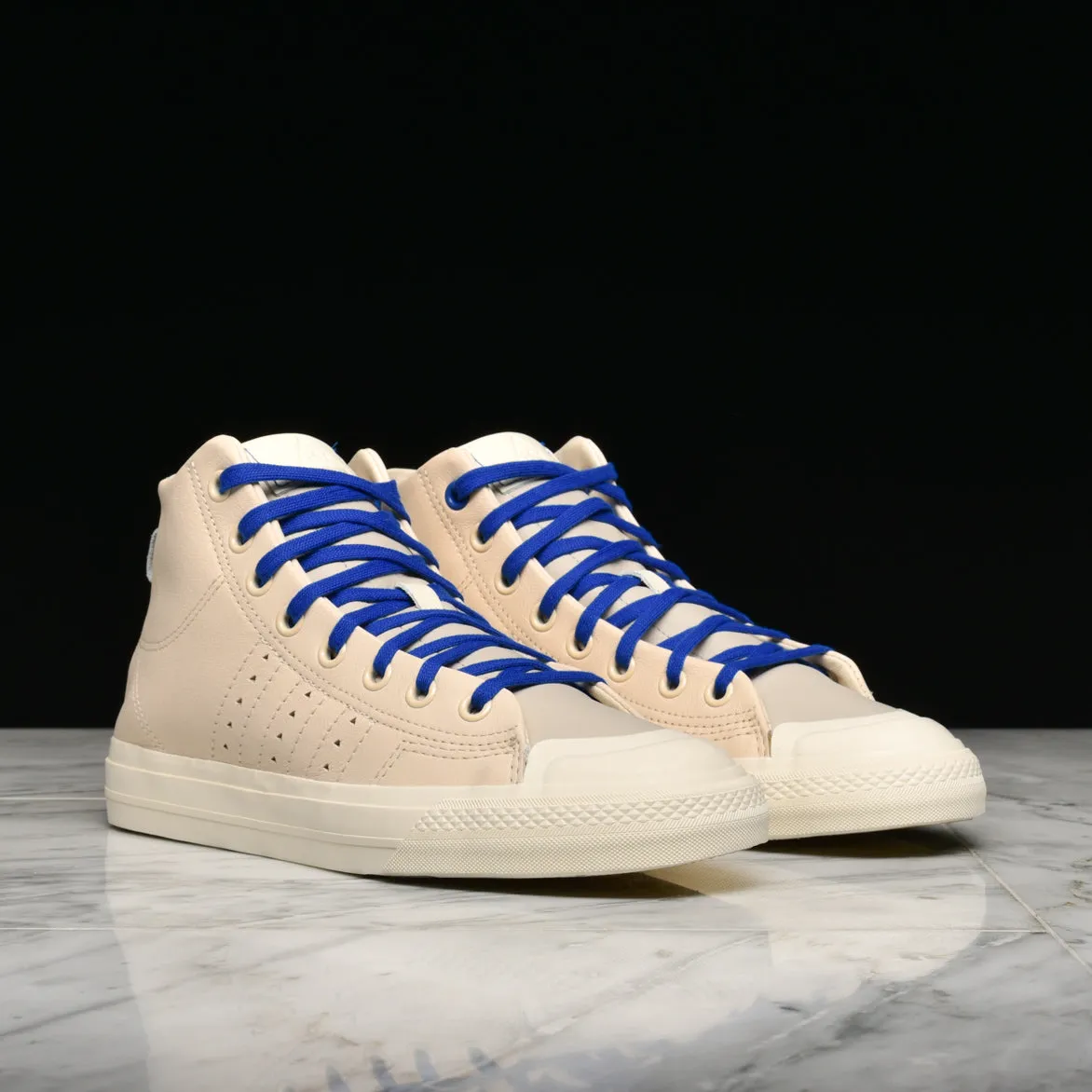 PHARRELL WILLIAMS X ADIDAS NIZZA HI RF - ECRU TINT / CREAM WHITE / CLEAR BROWN sold by Lapstone & Hammer product image thumbnail 2