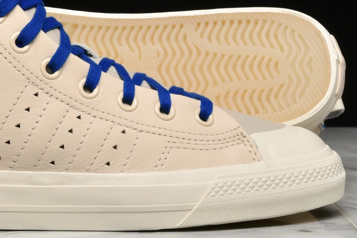 PHARRELL WILLIAMS X ADIDAS NIZZA HI RF - ECRU TINT / CREAM WHITE / CLEAR BROWN sold by Lapstone & Hammer product image thumbnail 4