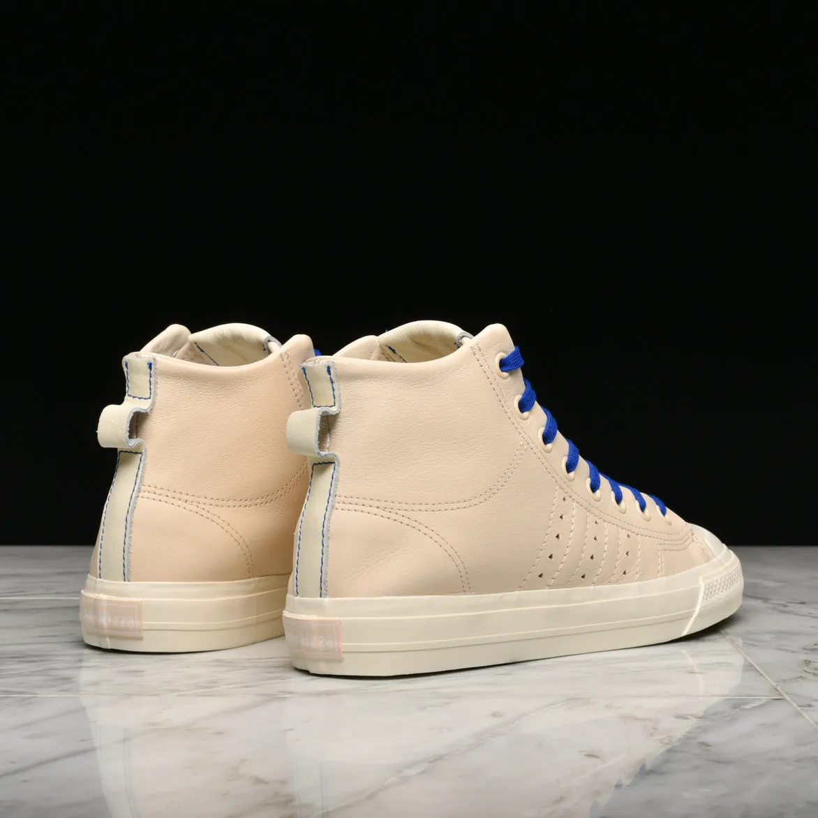 PHARRELL WILLIAMS X ADIDAS NIZZA HI RF - ECRU TINT / CREAM WHITE / CLEAR BROWN sold by Lapstone & Hammer product image thumbnail 3