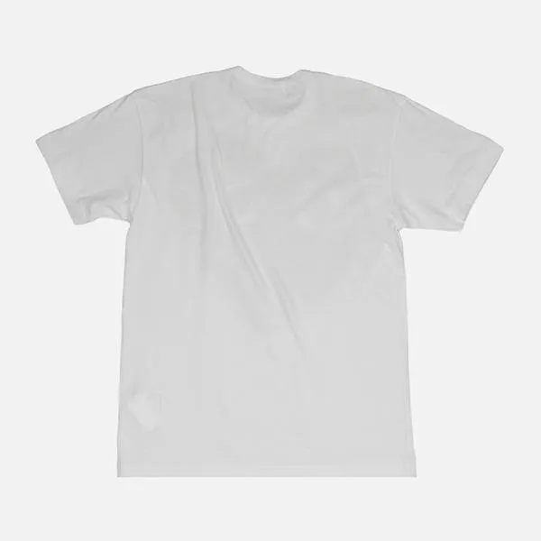 LARGE DOUBLE HEART LOGO TEE - WHITE / RED sold by Lapstone & Hammer product image thumbnail 2
