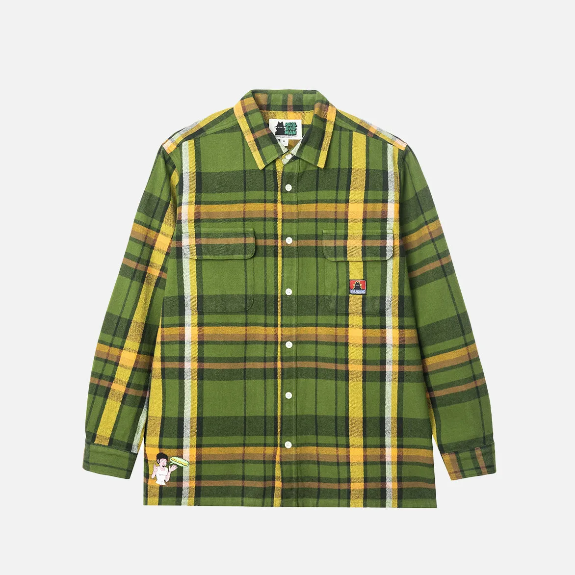 WORK FLANNEL SHIRT - GREEN sold by Lapstone & Hammer