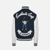 VARSITY JACKET - MIDNIGHT / WHITE sold by Lapstone & Hammer