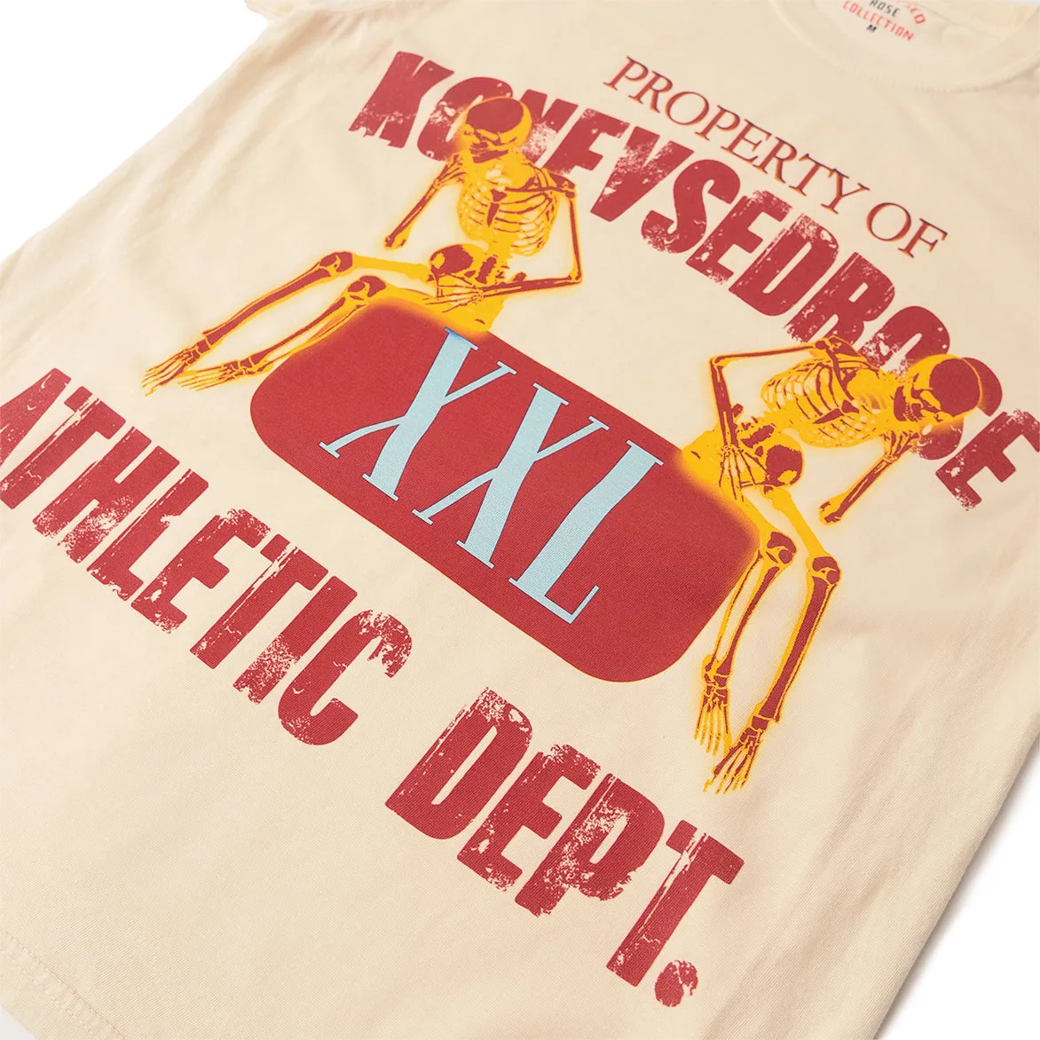 KONFVSEDROSE FOR LAPSTONE "ATHLETIC DEPT" TEE - IVORY sold by Lapstone & Hammer product image thumbnail 2