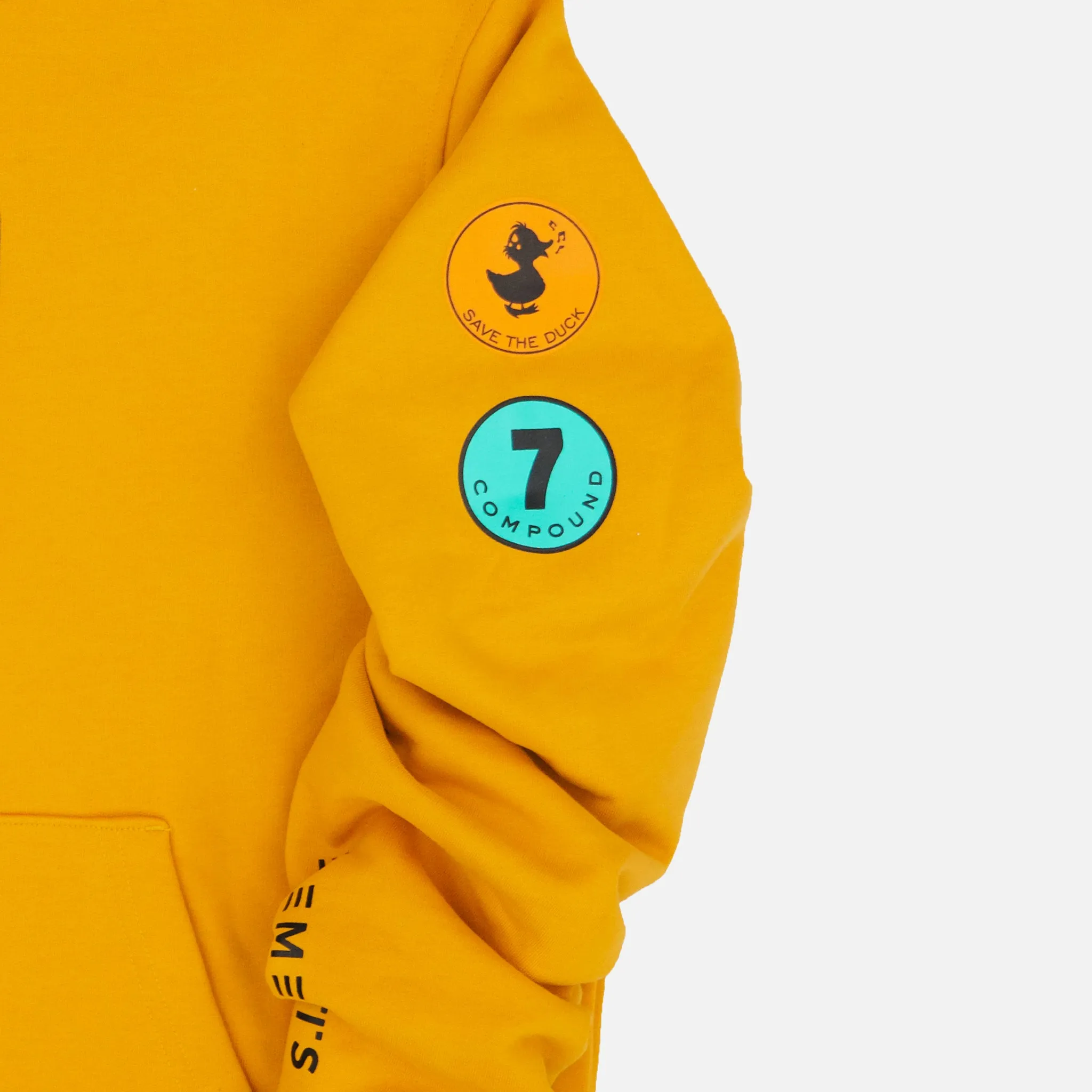 COMPOUND X SAVE THE DUCK "7" HOODIE - YELLOW / BLACK sold by Lapstone & Hammer product image thumbnail 4