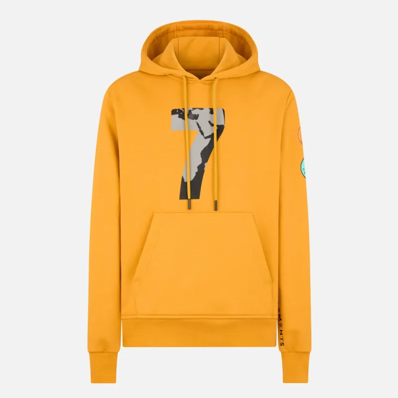 COMPOUND X SAVE THE DUCK "7" HOODIE - YELLOW / BLACK sold by Lapstone & Hammer