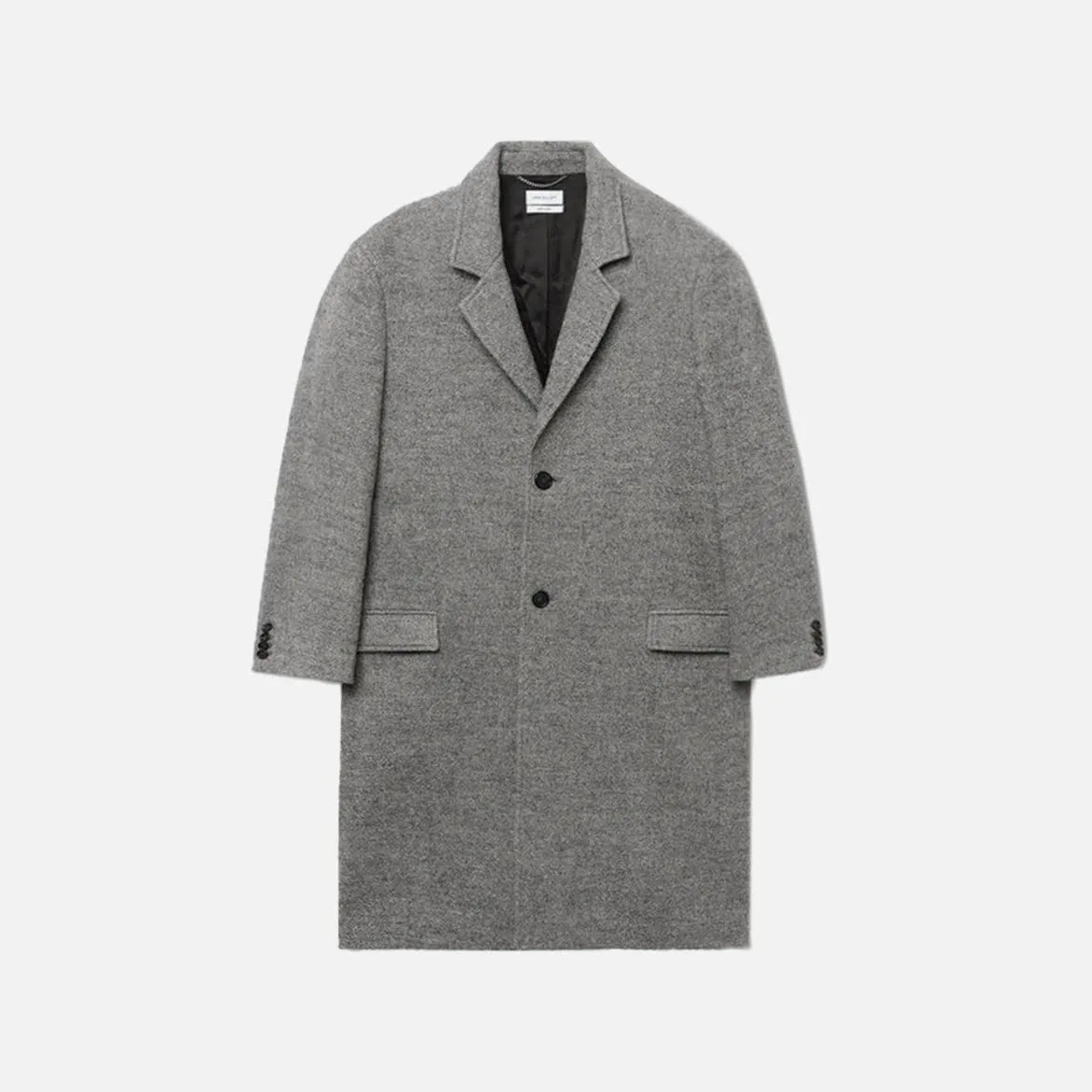 WOOL OVERCOAT - GREY sold by Lapstone & Hammer